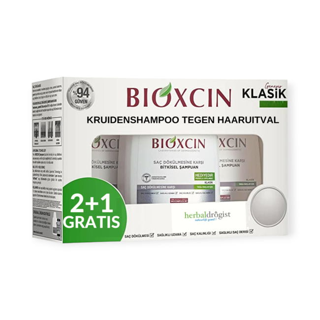 Bioxcin Klasik Kuru ve Normal Saçlar için Şampuan 3 x 300ml