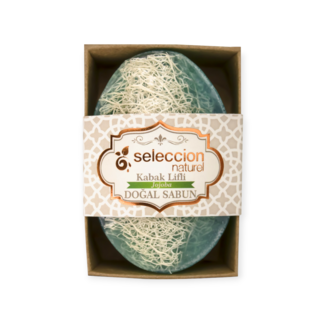 Seleccion Naturel Seleccion Savon Jojoba avec Éponge Luffa Naturelle 120 g
