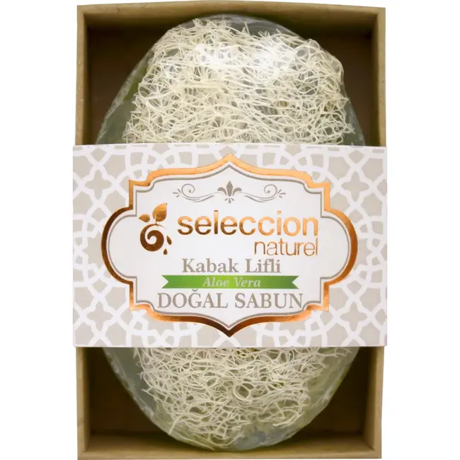 Seleccion Naturel Aloe Vera Body Soap with Natural Luffa Sponges 120g
