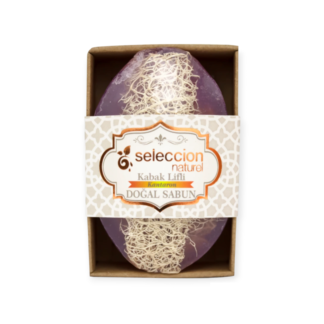 Seleccion Naturel Savon Naturel à l'Hypericum avec Éponge Luffa 120g