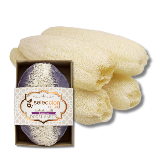 Seleccion Naturel Natural lavender soap with Luffa Sponges 120 g