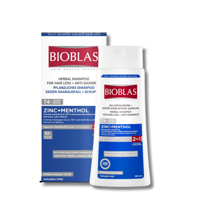 Bioblas Bioblas Zink & Menthol Roosshampoo 360 ml