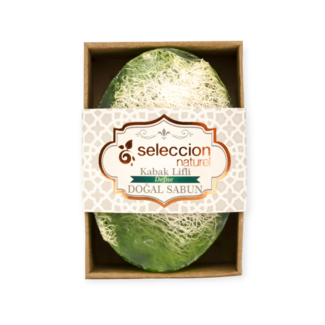 Seleccion Naturel Seleccion Lorbeerseife mit natürlichen Luffa-Schwämmen 120g