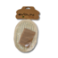 Evolini Natürlicher Sisal-Pflanzen-Oval-Badeschwamm (peelend und gegen Akne)
