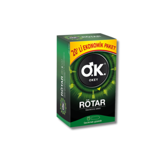 OK OKEY Rotar 20 stuks Condooms met Vertragend Effect