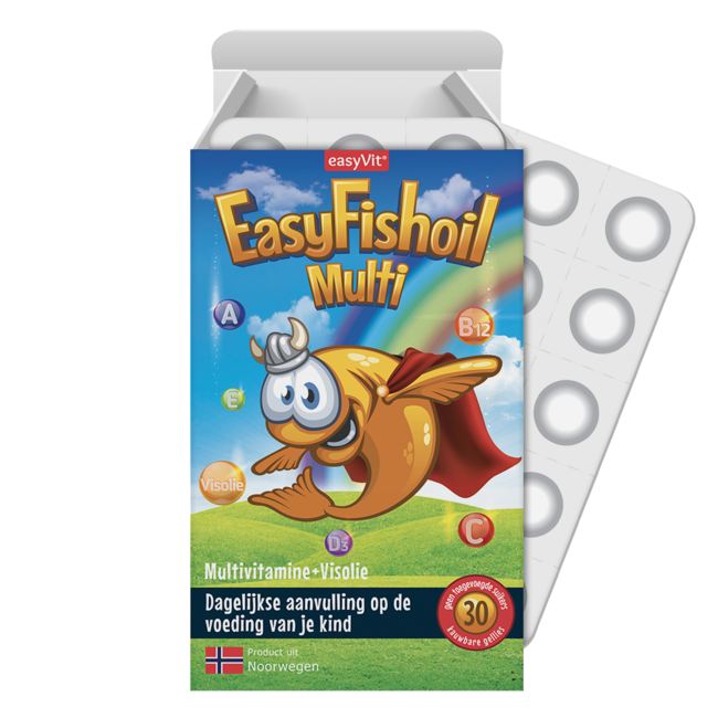 EasyVit Multivitamin -Multi Omega 3 - 30 chewable tablets