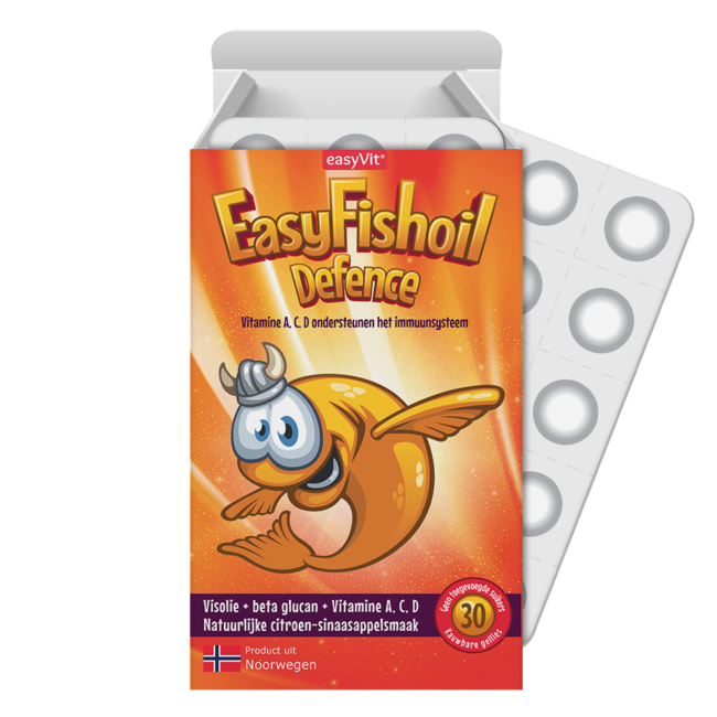 EasyVit Beta Glucan  30 kauwtabletten (Multi-Fruit Smaak)