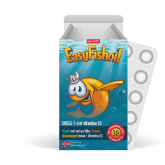 EasyVit-EasyFishOil EasyVit EasyFishOil Omega 3 ve Vitamin D - 30 kauwtabletten