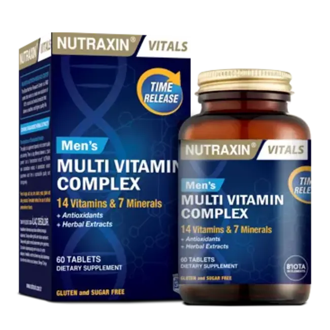 Nutraxin   Nutraxin Complejo Multivitamínico y Mineral para Hombres (60 comprimidos)