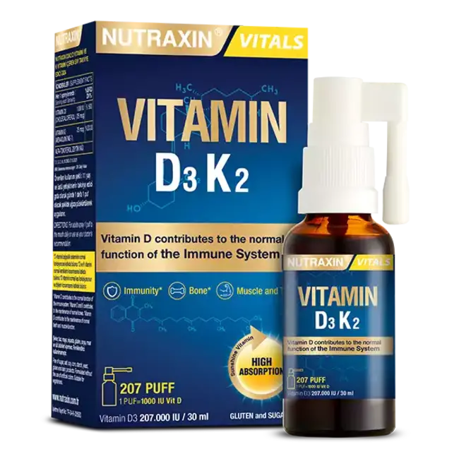 Nutraxin   D3K2 Vitamini Sprey