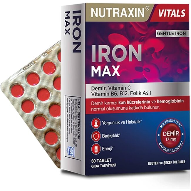 Nutraxin   Iron Max 30 tablet (Demir)