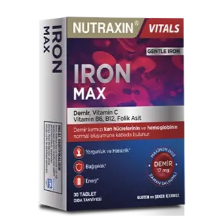 Nutraxin   Nutraxin Iron Max 30 Tabletas – Hierro