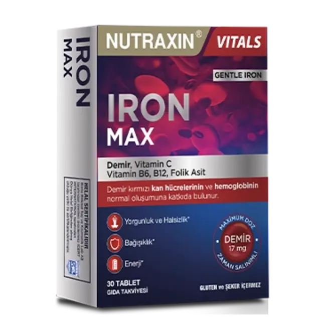 Nutraxin   Iron Max 30 tablet (Demir)