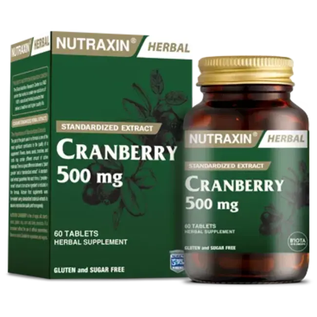 Nutraxin   Cranberry 500 mg 60 Tabletas