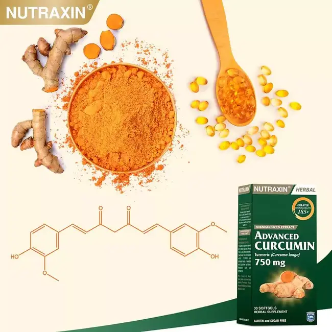 Nutraxin   Advanced Curcumine Kurkuma-extract 30 zachte capsules