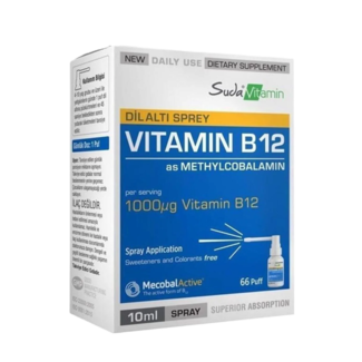 Suda Vitamin Suda Vitamina B12 en Spray Sublingual 10 ml