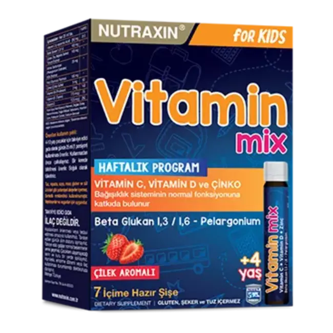 Nutraxin   Vitaminemix Voor Kinderen 7x25 ml
