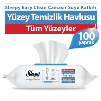 Sleepy Sleepy Easy Clean Çamaşır Suyu Katkılı Yüzey Temizlik Havlusu 100 Yaprak