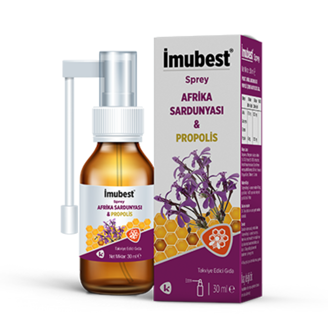 Imubest Afrikaanse Geranium Propolis Spray 30 ml (alcoholvrij)