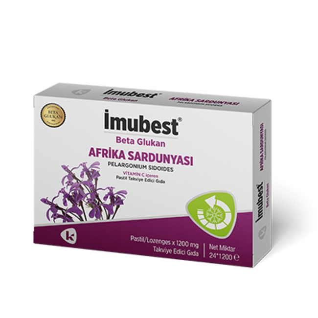 Imubest Beta Glucan Afrikaanse Geranium 24 Stuks Zuigtabletten