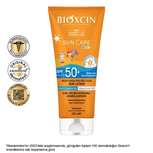 Bioxcin Sun Care Çocuklar için Güneş Kremi Spf 50+  200 ml