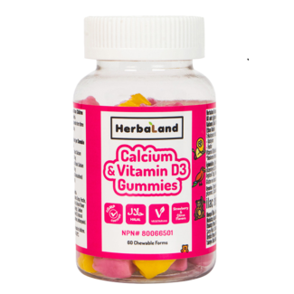 Herbaland Herbaland Calcium en Vitamine D3 voor kinderen 60 Gummies