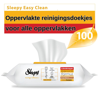 Sleepy Sleepy Easy Clean Surface Cleaning Cloth with Soap - 100 pieces