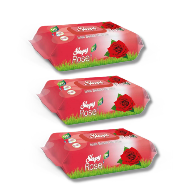 Sleepy Lingettes pour Bébé Parfumées Sleepy Rose 80 Pièces