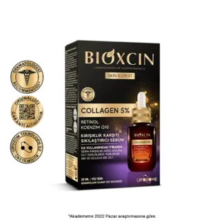 Bioxcin Bioxcin Collagen 5% Yoğun Bakım Serumu - Cilt Sıkılaştırıcı ve Kırışıklık Karşıtı