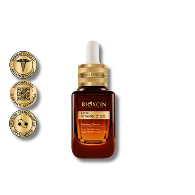 Bioxcin Ester Vitamin C 15% Niacinamid (B3) Revitalisierendes Serum 30 ml
