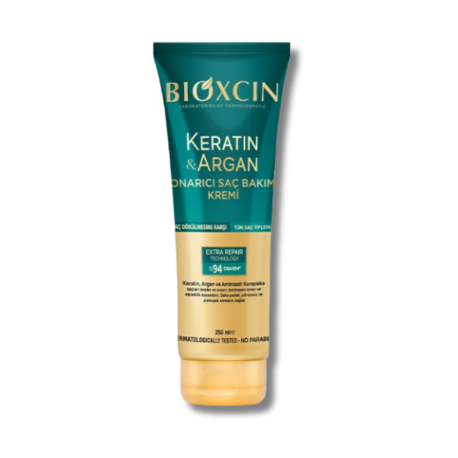 Bioxcin Crème de Soin Capillaire Réparatrice à la Kératine & Argan 250ml