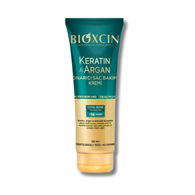 Bioxcin Keratine & Argan Herstellende Haarverzorgingscreme 250ml
