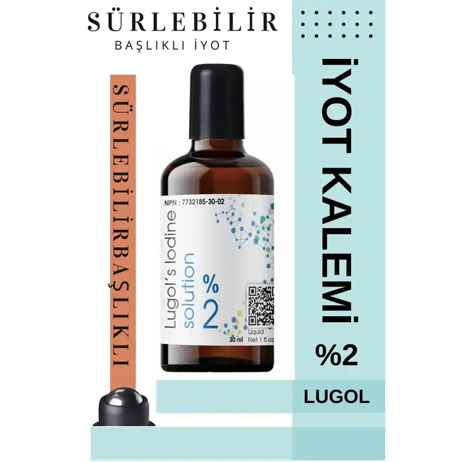 Aromel Solución de Yodo Aromel 2% – 30 ml con Aplicador Roll-on | Para Jaula de Yodo
