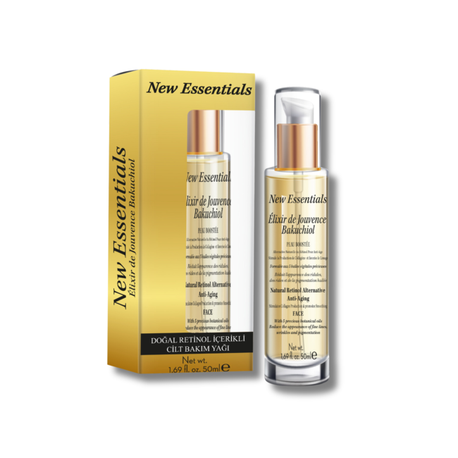 New Essentials Aceite Facial de Noche Hidratante y Anti-Edad New Essentials – 50 ml | Retinol Natural + Escualano