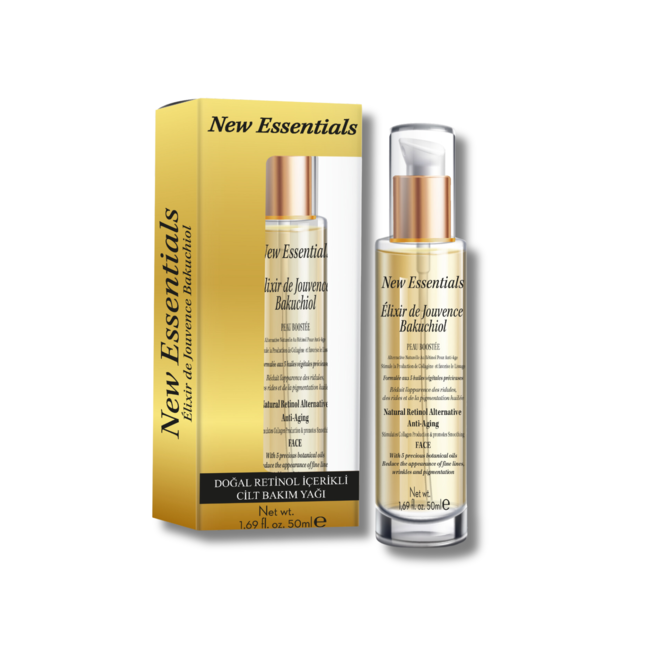 New Essentials Hydraterende en anti-verouderende nachthuidverzorgingsolie -50 ml (natuurlijke retinol + squalaan)