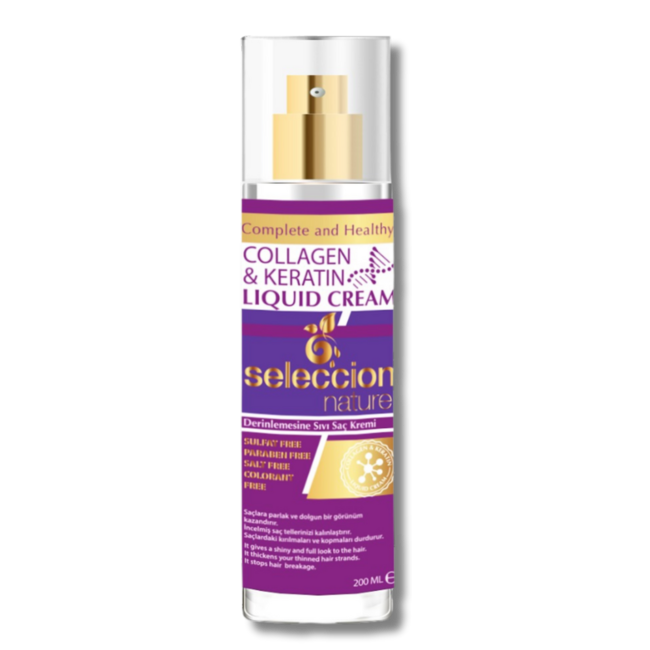 Seleccion Naturel Après-shampooing liquide Collagène & Kératine 200 ml