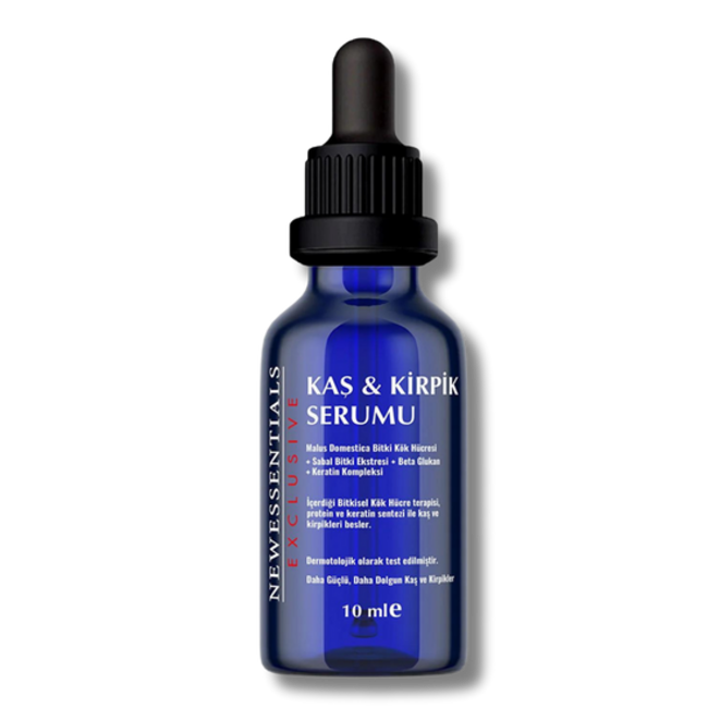 New Essentials Kaş ve Kirpik Serumu 10 ml (Keratin Kompleksi + Biotin + Bitki Kök Hücre)