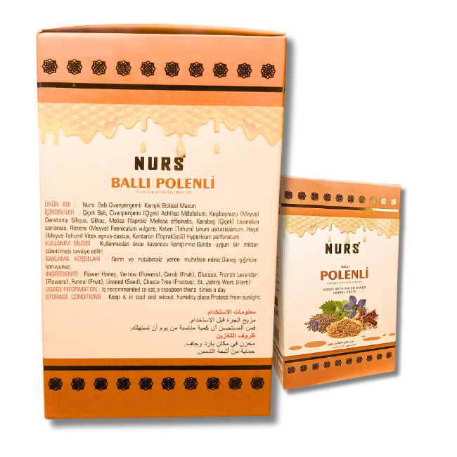 Nurs Gemengde Kruidenpasta met Stuifmeel 400 g (Groei en geheugen gezondheid)