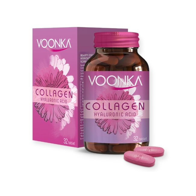 Voonka   Collagen Hyaluronic Acid 32 Tabletten