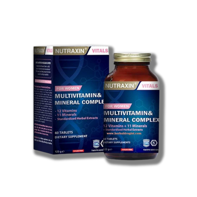 Nutraxin   Multivitamine-mineraalcomplex 60 tabletten (Voor Vrouwen)