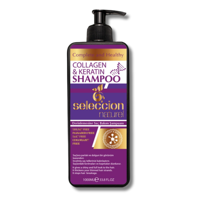 Seleccion Naturel  Shampoing Collagène & Kératine 1000 ml