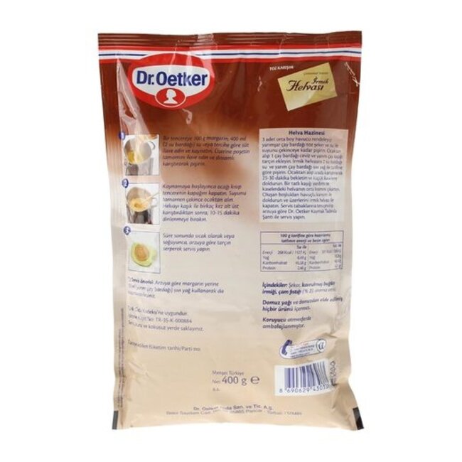 Traditional Plain Semolina Halva 400 g (Turkish dessert)