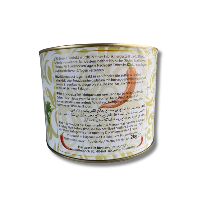 Elifce Feuilles de vigne farcies épicées turques traditionnelles 2000g