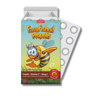 EasyVit EasyFishoil Propolis Gummies - Honingsmaak 30ST (Halal-gecertificeerd)