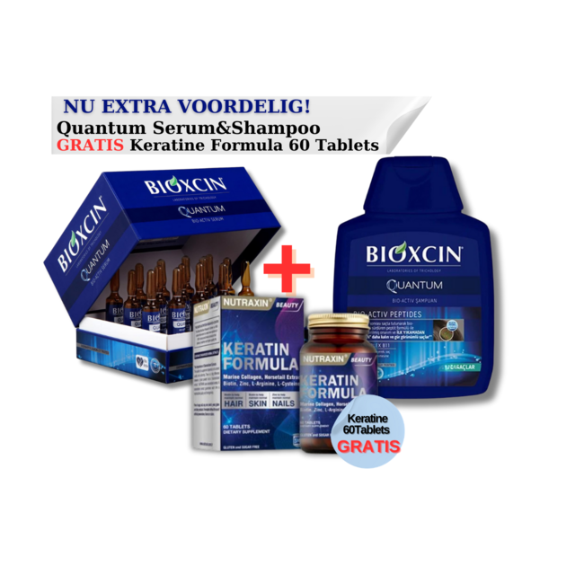 Bioxcin Quantum Bio-Activ Serum (15 x 6 ml) & Shampoo (300 ml) – Quantum Bio-Activ Serum (15 x 6 ml) & Shampoo (300 ml)