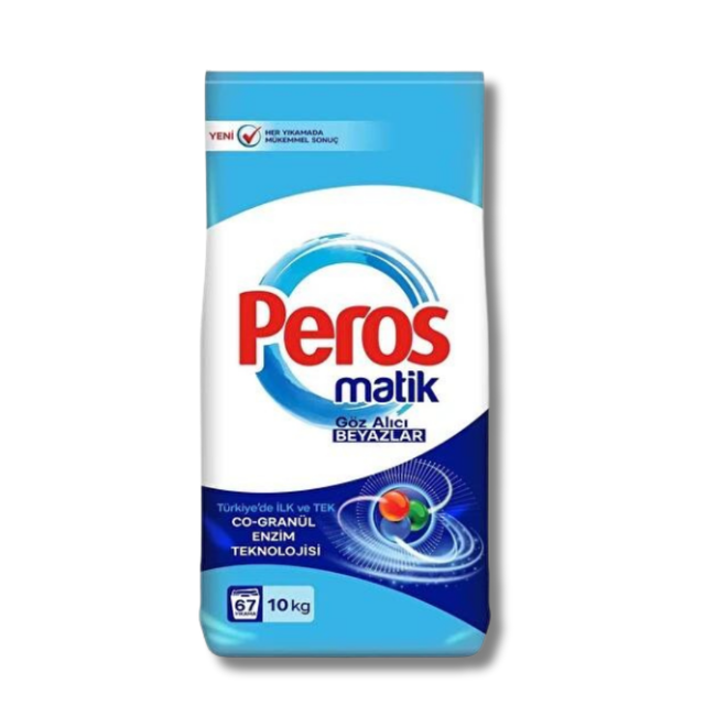 Peros Detergente en Polvo para Ropa Blanca 10 kg – 66 Lavados