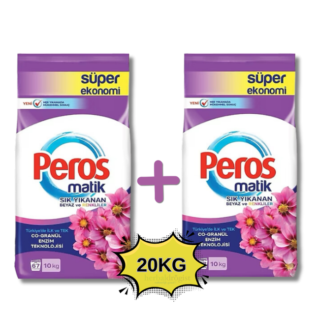 Peros Dahlia Extract Powder Detergent for Whites and Colors 10 Kg