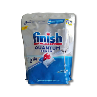 Finish Powerball Quantum All in 1 Tablettes de lavage pour vaisselle Capsule 50 Pièces