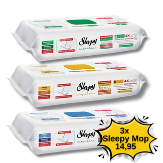 Sleepy Easy Clean Vloerreinigingsdoekjes Set 3x 4 XL 50 vellen