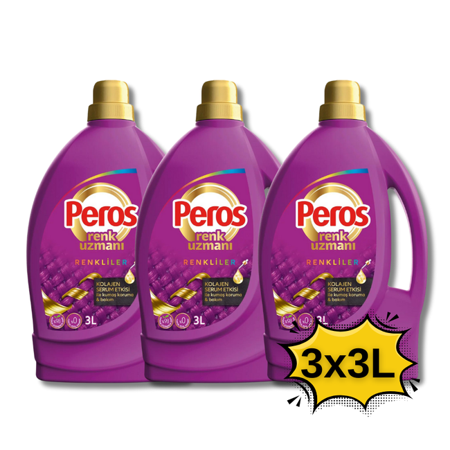 Peros Renk Uzmanı Sıvı Çamaşır  Deterjanı 3L (Renkliler  için)